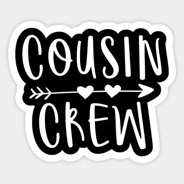 Cousin crew - cousin quote typography design Sticker by colorbyte